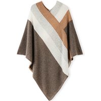 Cashmere shawl paired with high-end multi-color knitted square scarf of designer style and large-sized cape or scarf accessory