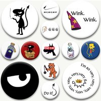 Luci Do It Anime Cartoon I'm Not A Cat Kawaii Badge Disenchantment Luci Lapel Pins Cute Round Creative Brooches for Bag Decor