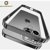 Luxury Light Aluminum Bumper Ultra Slim Case For iPhone 13 12 14 15 16 17 Pro Max 16plus Safety Buckle Metal Alloy Accessories
