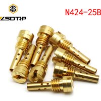 ZSDTRP 10pcs N424-25B Motorcycle Carburetor Slow Pilot Jet Injector Nozzle for Keihin CV CVK CVH FCR Carb