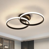 Modern Round Ceiling Light,42W 4725LM Acrylic LED Chandelier,Ceiling Light for Living Room,Bedroom,Natural Light 4500K