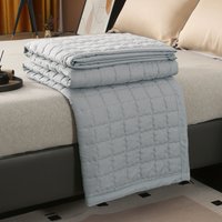 2026 New Solid Color Embroidered Quilted Summer Quilt Air Conditioner Quilt,Lightweight Summer Quilt
