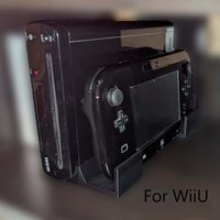 For Wii U Game Console Stand up three in one bracket 3D Printing Base Wii U Game Console Games And Accessories
