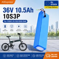EU Warehouse 36V 7.8/10.5/14Ah 10S3P Lithium Ion Battery Pack 18650 Rechargeable Battery Compatible with FIIDO D1 D2 D2S D4S Electric Bicycle Folding Bike Replacement Battery Fast Delivery