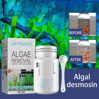 Algae and moss remover; green water and cyanobacteria remover; aquarium and aquarium algae remover; aquatic plant remover