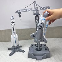 Launch rockets, spacecraft, children's toys, aviation models, rocket launch stations, spacecraft, astronaut spacecraft