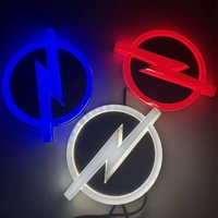13.3×10.1cm LED 4D Light Up Rear Tail Car Badge Lamp – Glowing Trunk Emblem Logo for O-pel