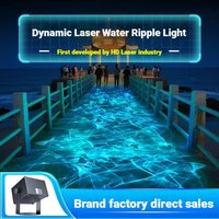 Laser Water Ripple Projector Light Dynamic Wave Effect Stage Light for Party KTV Bar DJ Disco Atmosphere Lamp with Remote