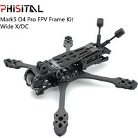 Zestaw ramek PhiSital Mark5 O4 Pro FPV, wersja X/DC, 5-calowa rama z włókna węglowego do wyścigów, przeznaczona do modeli RC, elementy do samodzielnego montażu (DIY).
