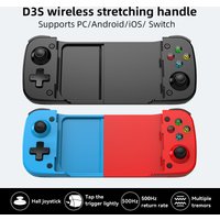 The new D3S stretchable game controller comes with a Hall joystick, shortcut buttons, and supports PC, Android, iOS, Switch,