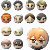 Cartoon Character Shoyo Tobio Haikyuu Badges Tinplate Soft Button Pin Metal Badge Custom Jewelry Accessories Hat Bag Lapel