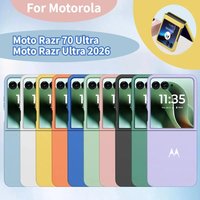Fashion Candy Pure Color Skin Feel Flip PC Case for Motorola Razr 70 Ultra 60 50 40 Ultra Razr 2026 2025 2024 Shockproof Cover