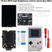 Colorful For GB DMG V5 Ultra IPS backlight LCD kit OSD Menu Full Size RIPS screen LCD display Mod W/Speaker For Game Boy DMG