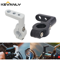 1/2pcs 3-Hole Motorcycle Handlebar Extension Bracket Universal for Truck ATV UTV Motorcycle LED Work Light Pole Installation