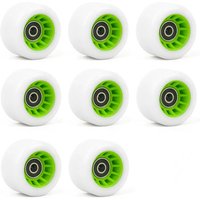 SzBlaZe 8 Pack 92A Quad Roller Skate Wheels 58 x 32mm with Bearings for Double Row Skating Quad Skates Accessories Outdoor