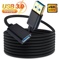 USB Extension Cable USB3.0 2.0 Male To Female Extender Cable for Computer Laptop TV Hard Drive Power Adapter Cord 0.5/1/1.5/2/3M