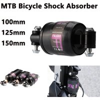 100mm/125mm/150mm Mountain Bike Folding Bike Spring MTB Bicycle Suspension Rear Shock Absorber Black