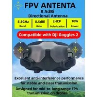 8.5dBi 5.8GHz LHCP Patch Antenna for DJI Goggles 2 High Gain Directional FPV Goggles Antenna Long Range Digital Video Receiver