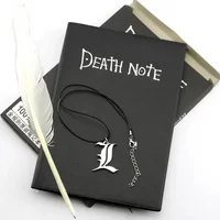 A5 Anime Death Note Notebook Set Leather Journal Collectable Death Note Notebook School Anime Theme Writing Journal for Gifts