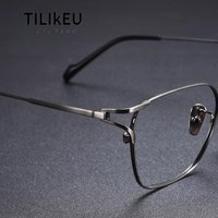 Japanische Große Rahmen Ultra-licht Titan Legierung Retro Platz Designer Männer Gläser Rahmen Business Luxus Brillen Brillen Y0038