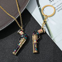 Arcane Jinx Gun Metal Keychain 5cm League of Legends Model Keyring for Men Sheriff Skin Collectible Metal Keychain