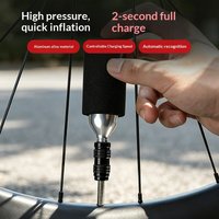 CO2 Bicycle Pump with Tubeless Tire Repair Kit Schrader & Presta Valve Bike Tire Inflator MTB Road Bike Tyre Plug Sealant Stripe