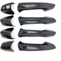 Carbon Look Exterior Door Handle Cover Trim for W204 C300 C350 C250 C63 AMG
