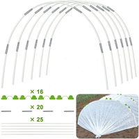 Greenhouse arch DIY plant tunnel, rust-proof fiberglass support arches, suitable for outdoor plant protection, an ideal choice f