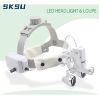 LED Dental LED Light Lamp Lupy dwuokularowe Jasność Spot Regulowany laboratorium dentystyczne 5W Latarka czołowa do reflektora chirurgicznego 2,5X 3,5X
