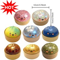 High Quality Realistic Giant Dumpling Squeeze Toy with Bamboo Steamer Soft TPR Decompression Fidget Toy Funny Creative Gift