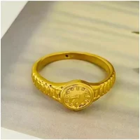 Small Watch Ring Real 18K Gold Ring for Woman Luxury Quality Fine Jewelry AU750 Ring Party Gift
