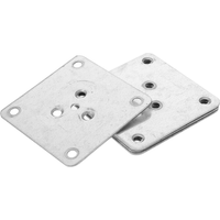 5Pcs Table Leg Brackets Flat Furniture Connecting Piece Sofa Legs Mounting Plates Heavy Duty Top Repair Brackets Table Kit Chair