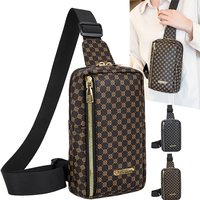 Chic Stylish Patterned Chest Bag Multi-Color Option Adjustable Strap for Daily Use Casual Functional High-End Simple Style Bag