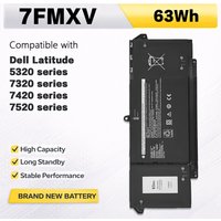 PowerHub 7FMXV 9JM71 Laptop Battery Compatible with DELL Latitude 5320 7320 7420 7520 Series HDGJ8 MHR4G TN2GY 4M1JN 1PP63