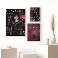 1PC Silent Hill Game Poster Paper Sticker DIY Room Bar Cafe Aesthetic Art Wall Painting