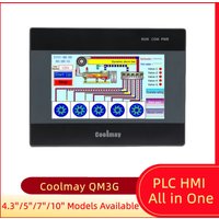 CoolmayQM3G series of human-machine interface PLC integrated equipment supports RS232/RS485 communication.3.7"/4.3"/5"/7"inch