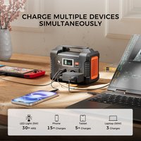 Flashfish E200 Tragbare Powerstation mit Solarpanel 151Wh 200W Solargenerator 250W Spitzenleistung AC 100-240V Batterie-Backup-Stromversorgung für Camping, Reisen, Outdoor-Aktivitäten