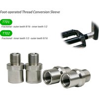 AliExpress NONE Bicycle Pedal Adapterstainless steel 12mm To 14mm For 9/16 Inch Pedals & 1/2 Inch Cranks Convert Bicycle Parts Aluminum Alloy
