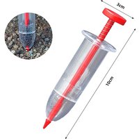 Syringe-style Seeding Tool, Manual Seed Planter for Seedling Raising, Handheld Dibbler for Plug Trays, Vegetable Gardening Tool