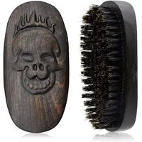 Professional Boar Bristle Beard Brush Wood Men Shaving Brush Mustache Facial Hair Cleaning Brush Man Face Massage Wooden Comb