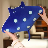 28cm Funny Devil Ray Fish Plush Toys Kawaii Devil Ray Flying Fish In The Water Doll Soft Stuffed Animal Kids Toys Birthday Gifts