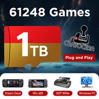 1TB TF/Game Card Batocera OS for Steamdeck/Handheld Game Console/Win PC/Laptop with 61248 Game 70+Emulators for PS3/2/1/PSP/MAME