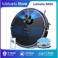 Lubluelu SL60D Robot Vacuum and Mop Combo - 4500Pa Suction, 150Mins Runtime, Quiet Operation, 10 No-Go Zones, Smart App Control