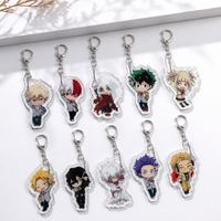 My Hero Academia Bus Version Deku Toga 6cm Acrylic Keychain Key Ring Figures Anime Collectible Merchandise Bag Pendant Fan Gift