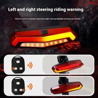 USB Rechargeable LED Warning Light For Bicycle Accessories Waterproof Bicycle Tail Light For Night Riding Equipment For Mountain
