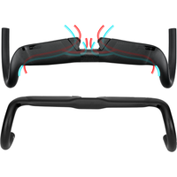 Vélo de gravier en fibre de carbone BALUGOE avec câblage interne complet, guidon de vélo de route professionnel avec tous les câbles internes, guidon de vélo fixe
