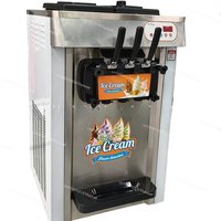 Ice Cream Machine Outdoor Stall Soft Ice Cream Machine Stall Car Commercial Desktop Smoothie Machine No Electric Flow