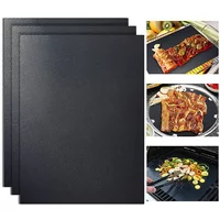 1/5Pcs Non-Stick Bbq Grill Mat 40*33Cm Baking Mat Bbq Tools Cooking Grilling Sheet Heat Resistance Easily Cleaned Kitchen Tools