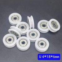 10pcs U-Groove Sliding Covered POM Bearing Nylon Pulley Deep Groove Roller 604zz 624zz 695zz 625z for Smooth Motion Applications
