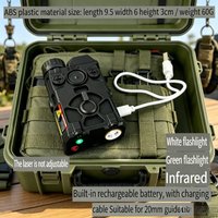 2026 OGL Tactical Flashlight Red Green Laser Light 20mm Rail USB Rechargeable Hunting Toy Gun Accessory